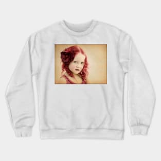 Mila as a Vintage Rose Crewneck Sweatshirt